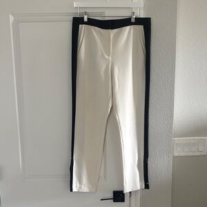 Tibi Black and Cream Pants
